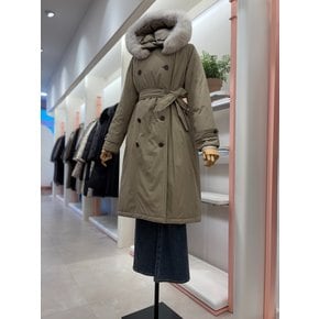 [여주점] 여성 폭스 퍼 트렌치 롱 구스다운 패딩 코트(ITPCYPD310)