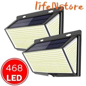 초고스펙 LED 태양광 센서등 태양열 정원등 조명 야외조명 468구