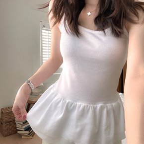 / 네프 이중 프릴 레이어드 나시티