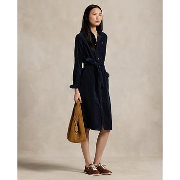 폴로 랄프 로렌 여성 코듀로이 벨트 셔츠드레스(WMPODRSNFA20934410)