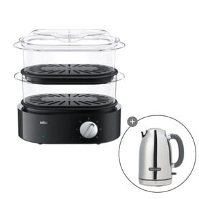 브라운 푸드스티머 전기찜기 FS5100BK & 켄우드 주전자증정