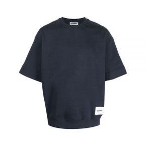 질샌더 24 SWEATSHIRT SS (J47GC0110 J20039 402) (크루넥 반팔 스웨트셔츠)