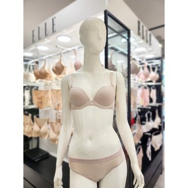 엘르이너웨어 24년 S/S 카치온 인팅 스킨  와이어 브래지어 팬티 세트  (EDWBR274SK)(EDWBP274SK)