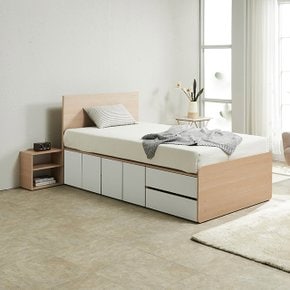 C3296K 우서랍 수납침대 SS (매트포함) 3colors