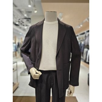 앤드지 [파주점] [AND Z(앤드지)]브라운컬러 플리츠 소재 세미 캐주얼자켓(BZF2KG1108BR)