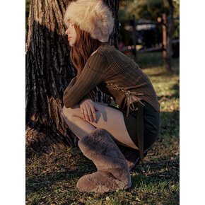 c233 hersh ecofur middleboots 허쉬 에코퍼 미들부츠 - GR