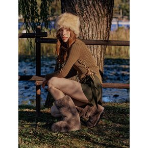 c233 hersh ecofur middleboots 허쉬 에코퍼 미들부츠 - GR