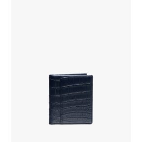 Best 콤팩트 오거나이저 악어가죽 반지갑 네이비 무광/ C wallet crocodile Matte navy