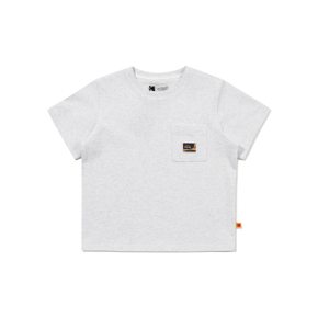 [공식]프레쉬 아스킨 포켓 반팔 티셔츠 키즈 WHITE MELANGE