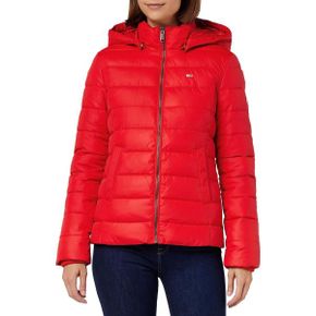 영국 타미힐피거 패딩 Tommy Jeans Women`s Basic Jacket for Transition Weather Red (Deep Cri