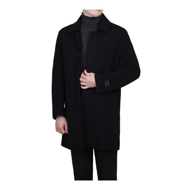 남자 겨울 프리미엄 고급 울 하프코트 LV-CTW-31-블랙