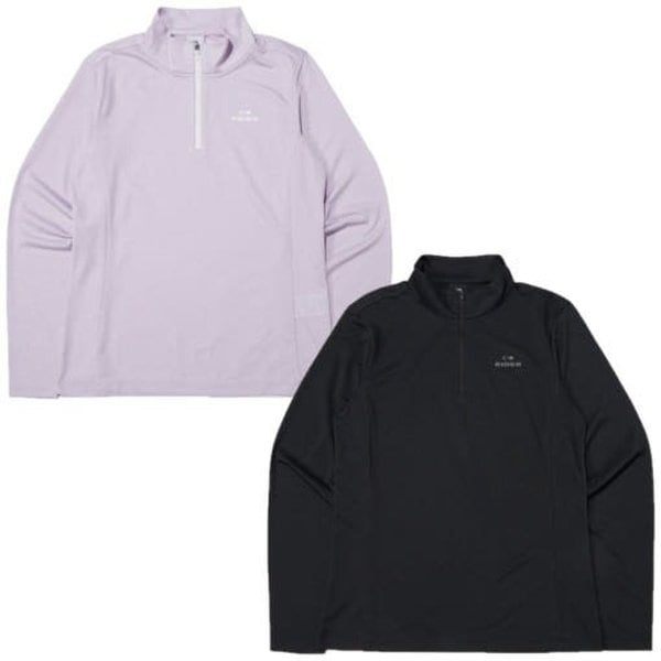 [부산점] POP 솔리드 여성 긴팔 짚업 티셔츠 DWP24281