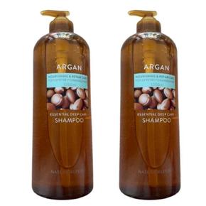 아르간 에센셜 딥케어 샴푸 1000ml 1+1 총2개 k뷰티 헤어케어