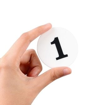 테이블 사물함 1P 원형 아크릴 번호판