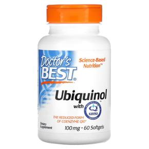 [해외직구] Doctor`s Best 닥터스베스트 유비퀴놀 카네카 코큐텐 100mg 60소프트젤 Ubiquinol with Kaneka`s QH -- 100 mg - 60 Softgels