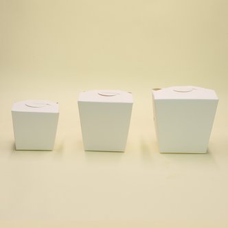  이지포장 딤섬용기 소형 흰색무지 500개 종이 접시 포장 상자 일회용
