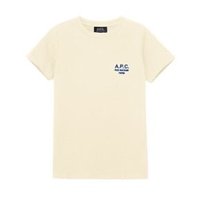 [아페쎄 APC] COEZC F26842 TAJ BLUE/WHITE 여성 반팔티