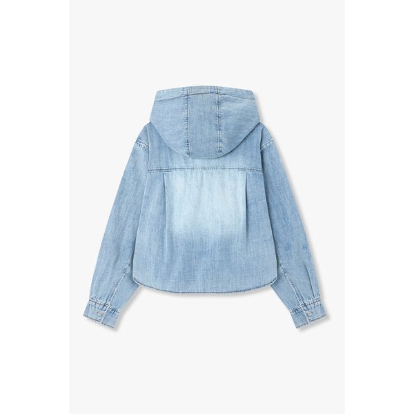 [파주점] 데님 후디드 포켓 블라우스 셔츠 7126255500