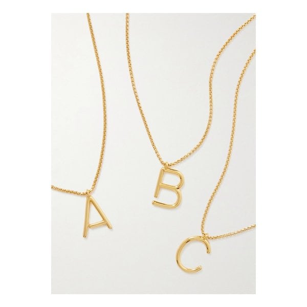 록산느 애슐린 이니셜 리액션 골드톤 네크리스 1647597337010194