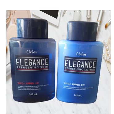 MD엠디 ELEGANCE 남성화장품 기초셋트 스킨 로션 에멀전 남자화장품 기초2종 면도스킨 애프터쉐이브 에