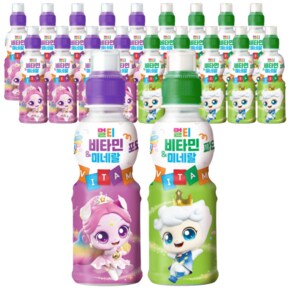 캐치티니핑 2종 혼합세트 / 멀티비타민 미네랄 200ml / 포도맛 10개 + 파인애플맛 10개 / 혼합20개입