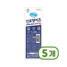  덴마크 인포켓스트링치즈 오리지널 20g x 5개