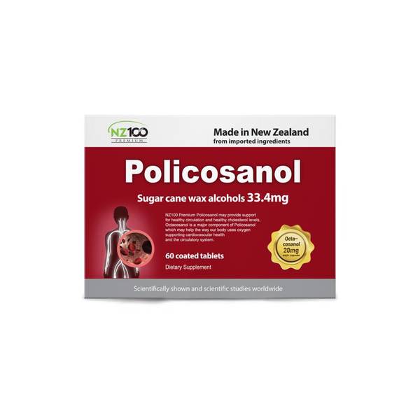 뉴질랜드 NZ100 Policosanol 폴리코사놀 33.4mg 60정