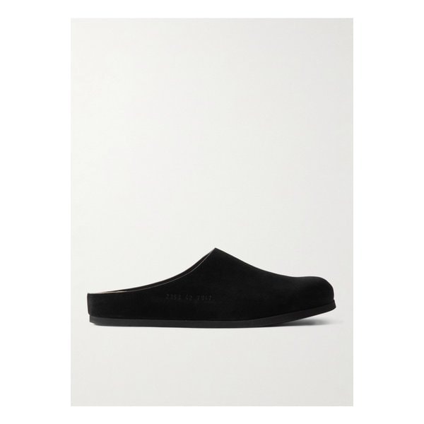 로고 디보싱 스웨이드 클로그 블랙 1647597339698074