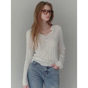 텔론 링클 브이 긴팔 티셔츠