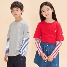 [BEANPOLE KIDS] 24FW 스트라이프 레이어드 티셔츠 (2종 택1)