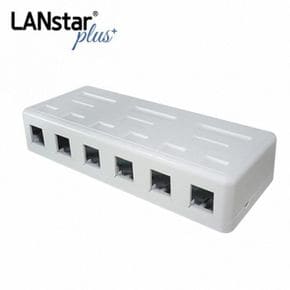 LANstar 돌출형 6포트 아울렛 공박스 40534 6포트- X ( 2매입 )