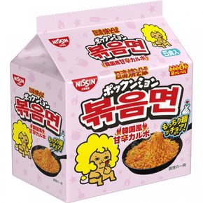 닛신 식품 닛신 야키 소바 포쿤 명 한국식 달콤한 카르보 5 식 팩 500g × 6 개