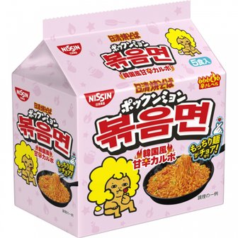  닛신 식품 닛신 야키 소바 포쿤 명 한국식 달콤한 카르보 5 식 팩 500g × 6 개