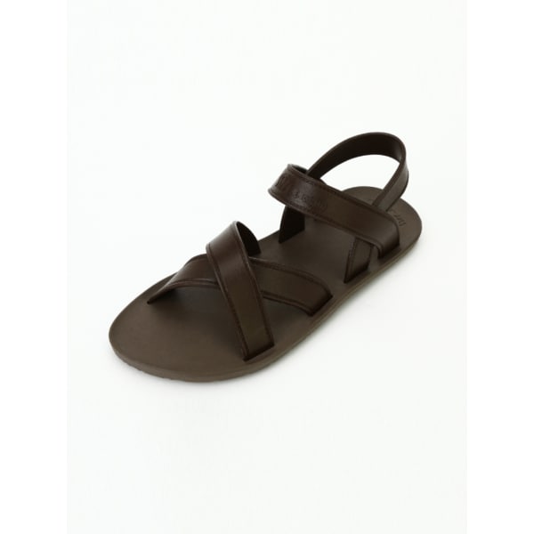 MC06 Cross Sandal, Brown-Chcolate