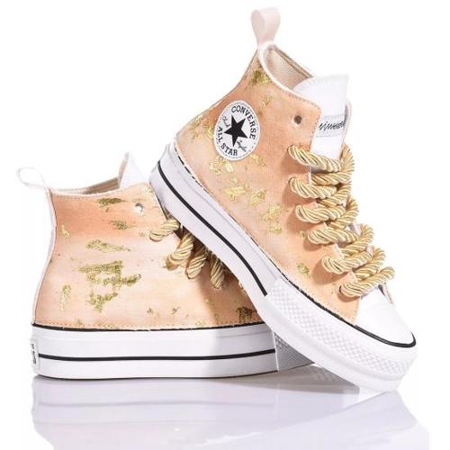 컨버스 스니커즈 3172 CONVERSE PLATFORM GOLD PEACH Pink