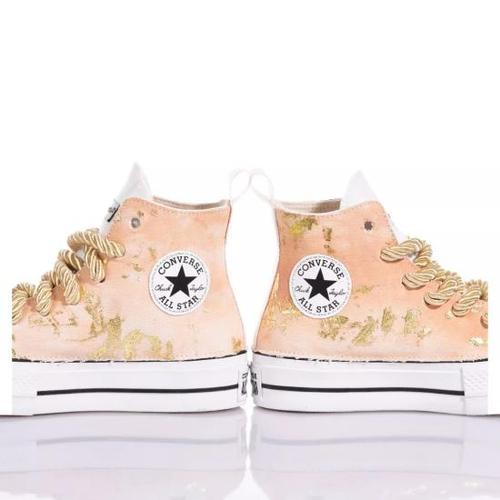 컨버스 스니커즈 3172 CONVERSE PLATFORM GOLD PEACH Pink