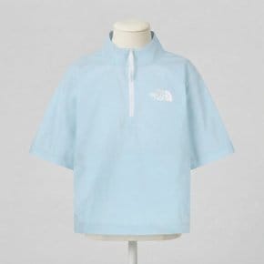 노스페이스 키즈 키즈 아이스맥스 하프집 LIGHT_BLUE NT7KS03U