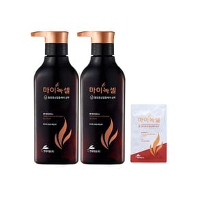 현대약품 마이녹셀 탈모 샴푸 400ml 2개+샘플1개