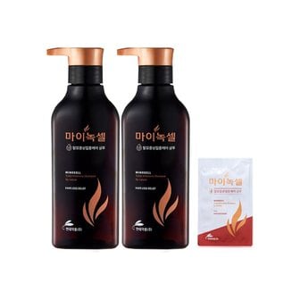 마이녹셀 현대약품 마이녹셀 탈모 샴푸 400ml 2개+샘플1개