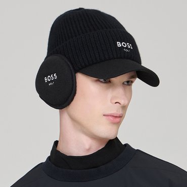 BOSS GOLF 밍크 에코 퍼 귀마개 UNISEX BLACK