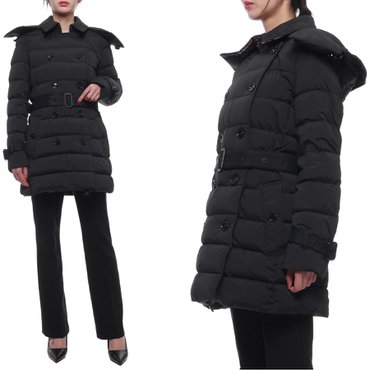 버버리 24FW 여성 애쉬윅 후드 패딩 (8096366 BLACK 24F)