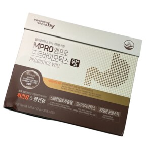 한국야쿠르트 엠프로 프로바이오틱스 윌 플러스 (2g x 60포) 120g