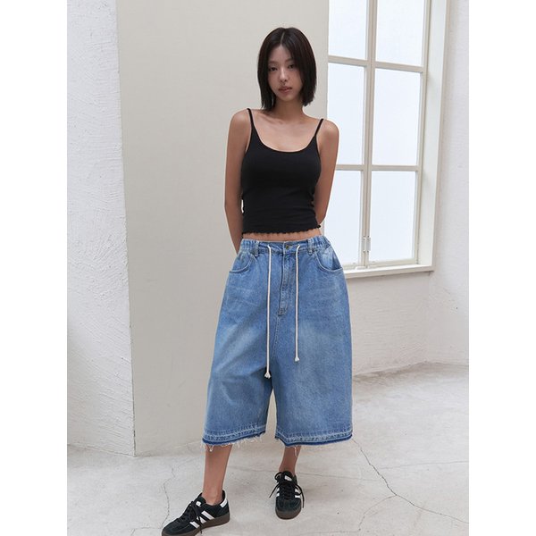 [단독] 25SS wide bermuda denim shorts