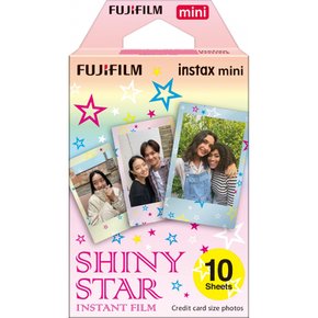 FUJIFILM 인스턴트 카메라 체키용 필름 10장입 도안(샤이니스타) INSTAX MINI STAR WW1