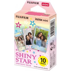 FUJIFILM 인스턴트 카메라 체키용 필름 10장입 도안(샤이니스타) INSTAX MINI STAR WW1