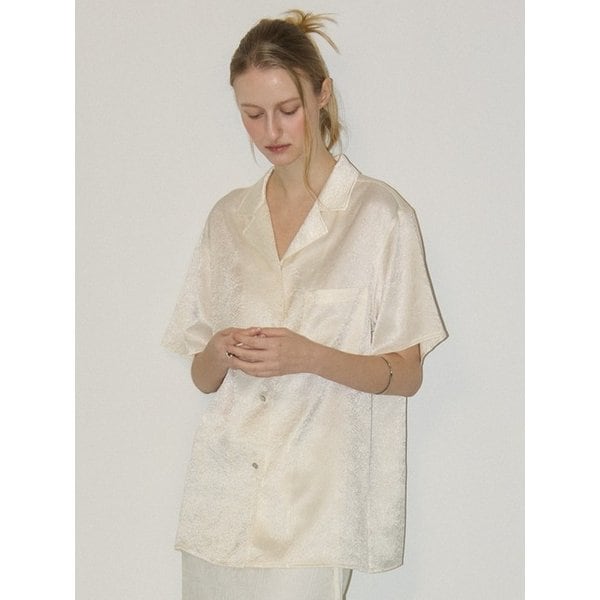 PEARL HALF SHIRT - CREAM