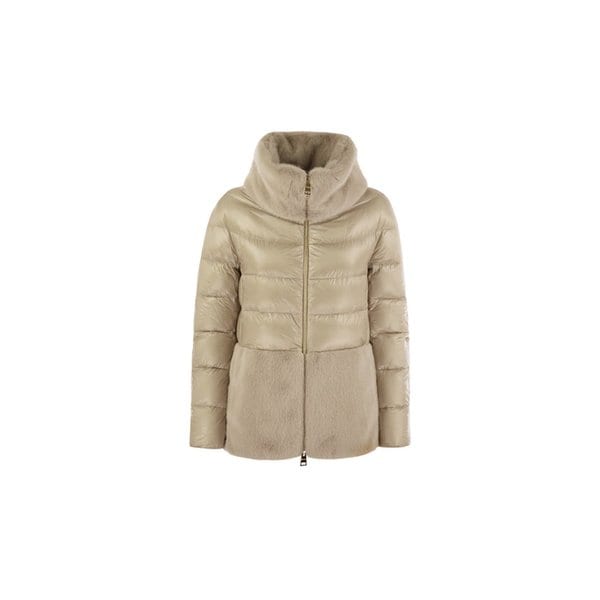 25FW 울트라 라이트 얼터너티브 퍼 케이프 자켓 베이지 PI001933D 12017Z 1985