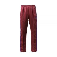 NEEDLES 니들스 Narrow Track Pant - Poly Smooth WINE (NS247) (폴리 스무스 내로우 트랙 팬츠)