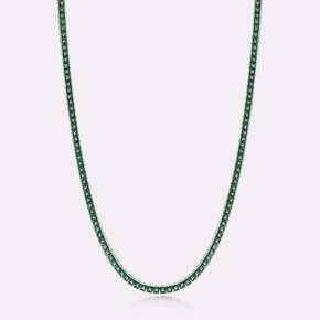 Emerald Color Tennis Necklace GSKB102NWG400