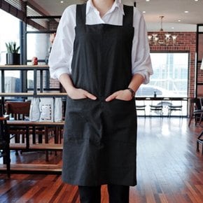 바리스타 워싱 린넨 앞치마 차콜 카페 주방 공방 다용도